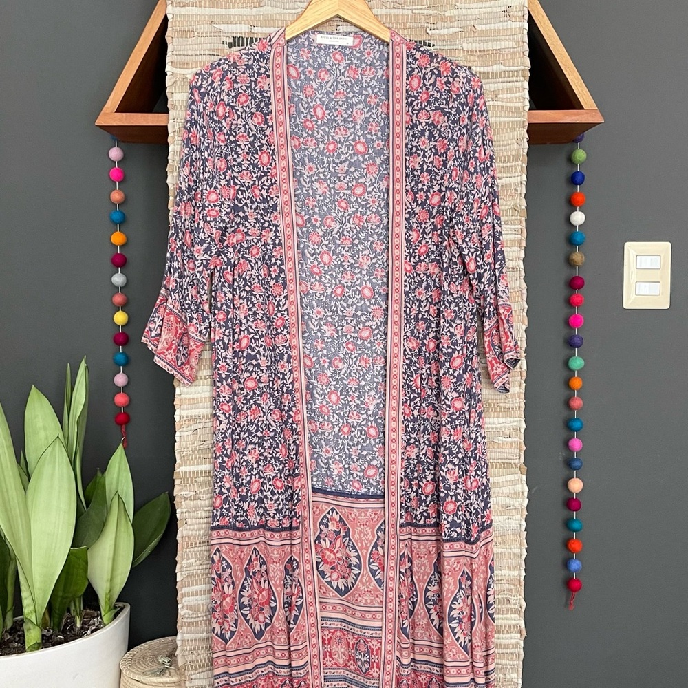 SPELL JASMIN DUSTER IN NAVY